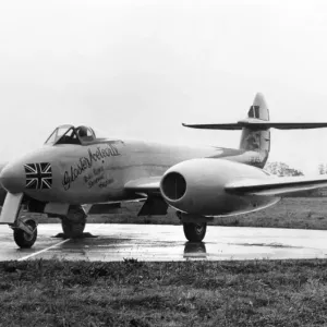 The Gloster Meteor Mk IV that beat the world Air Speed record. November 1945 P000494 The Gloster Meteor Mk IV that beat the world Air Speed record. November 1945 P000494