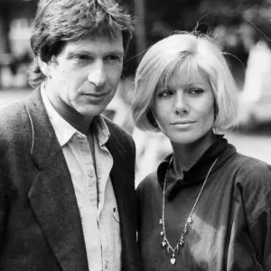 Glynis Barber und Michael Brandon bei der Photoauftake am 27/08/87 im Fernsehstudio