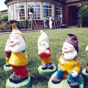 Gnomes Basking in the Sun, Teesside 1989 Print Gnomes Basking in the Sun, Teesside 1989 Print