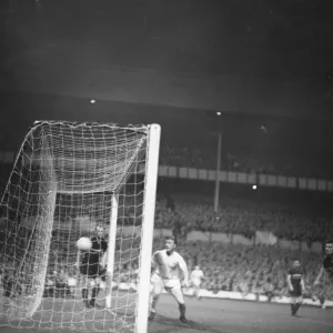 A goal scored in the Tottenham Hotspur v Gornik Zabrze European Cup tie played at White A goal scored in the Tottenham Hotspur v Gornik Zabrze European Cup tie played at White