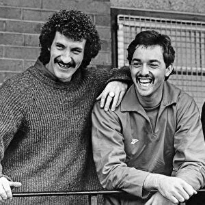 Goalkeeper Bruce Grobbelaar attends his first training session as a Liverpool player
