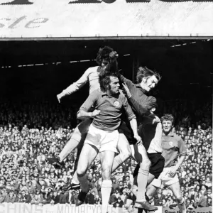 goalkeeper Mike Walker to the cross - 17th April 1971 goalkeeper Mike Walker to the cross - 17th April 1971