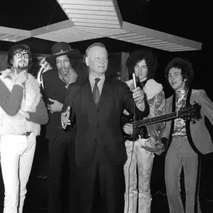 Godfrey Winn December 1967, singing makes singing debut on television, with Jimi Hendrix Godfrey Winn December 1967, singing makes singing debut on television, with Jimi Hendrix