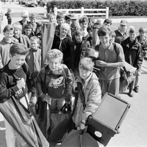 Going fishing... These youngsters took part in a Sport Aid angling competition