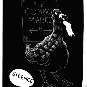 Print of The Golden Egg cartoon from the Sunday Mirror, 6th August 1961