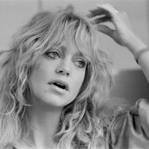 Goldie Hawn, American actress, in the UK to promote new film, Private Benjamin