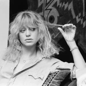 Goldie Hawn, American actress, in the UK to promote new film, Private Benjamin