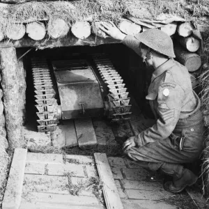 Print of a tracked mine, Leichter Ladungstrager Goliath