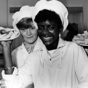 As Good as New'Shops in Coventry. Canteen trainees Yvonne (left As Good as New'Shops in Coventry. Canteen trainees Yvonne (left