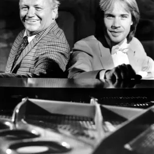 Former Goon Sir Harry Secombe and pianist Richard Clayderman are pictured Former Goon Sir Harry Secombe and pianist Richard Clayderman are pictured