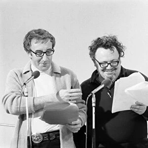 Goons alias Spike Milligan Peter Sellers and Harry Secombe during recording of new