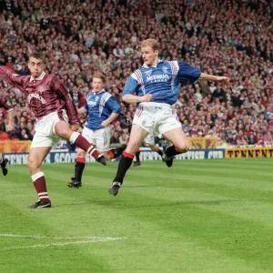 Gordon Durie Rangers Goal vs Hearts Print 18th May 1996 Gordon Durie Rangers Goal vs Hearts Print 18th May 1996