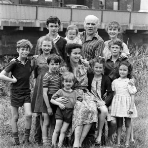 Gordon Gillick with Family at Home in Wisbech, 1983 Print Gordon Gillick with Family at Home in Wisbech, 1983 Print