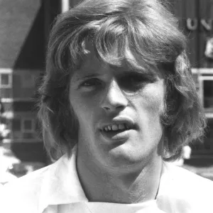 Gordon McQueen, Leeds United Football Player, Pre Season Photocall, July 1974 Gordon McQueen, Leeds United Football Player, Pre Season Photocall, July 1974