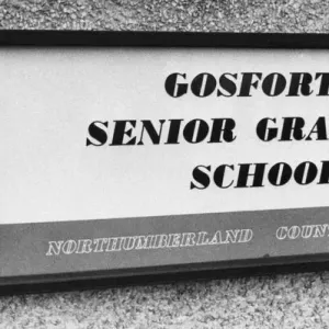 Gosforth Seniorengrammatikschule, Gosforth, Neustadt an der Tyne am 6. Februar 1973 Gosforth Seniorengrammatikschule, Gosforth, Neustadt an der Tyne am 6. Februar 1973