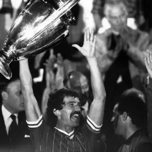 Graeme Souness of Liverpool with European Cup 1984 won for the fourth time Graeme Souness of Liverpool with European Cup 1984 won for the fourth time