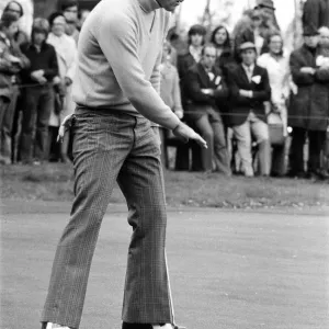 Graham Marsh playing golf in the Piccadilly World Match Play Championship, which he lost Graham Marsh playing golf in the Piccadilly World Match Play Championship, which he lost