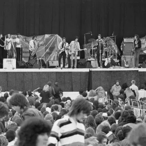 Graham Parker and The Rumour seen here performing on stage at The Picnic pop concert Graham Parker and The Rumour seen here performing on stage at The Picnic pop concert