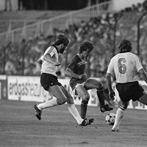 Graham Rix controls the ball during world cup 1982 England 0 Germany 0