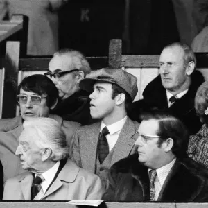 Graham Taylor and Elton John watching the Watford v Colchester football match
