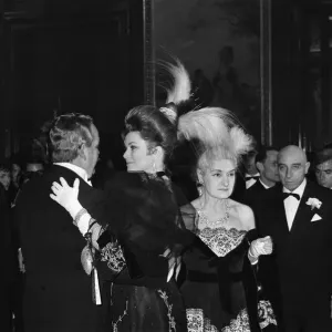 A grand ball at the reopening of the Salle Europe room at Monte Carlo Casino, Monaco