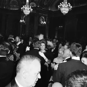 A grand ball at the reopening of the Salle Europe room at Monte Carlo Casino, Monaco