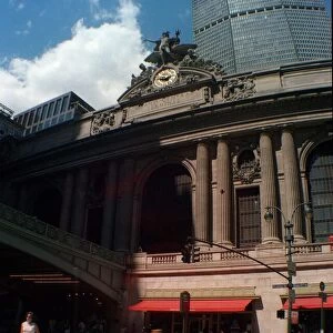 Grand Central Station New York street with taxi USA United States of America August 1999