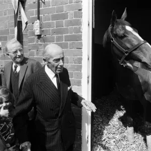 Grand National Winner, Maori Venture and owner Jim Joel