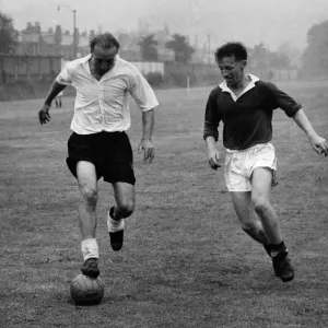 Great Britains team practice behind locked doors. Stanley Matthews Great Britains team practice behind locked doors. Stanley Matthews