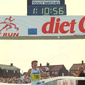 The Great North Run 15 September 1991 - Ingrid Kristiansen - winner of the women