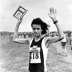 The Great North Run 8 June 1986 - Winner of the Womens race Lisa Martin