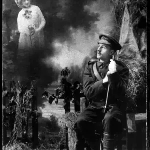 The Great War, ( First World War, WW1, World War One ). A classic 1915 war postcard The Great War, ( First World War, WW1, World War One ). A classic 1915 war postcard