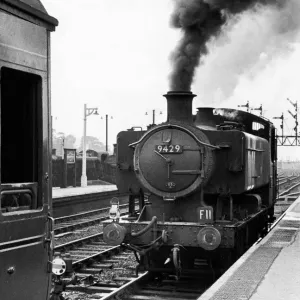 Great Western Railway Class 9400 steam engine 9429 which is used as a banker