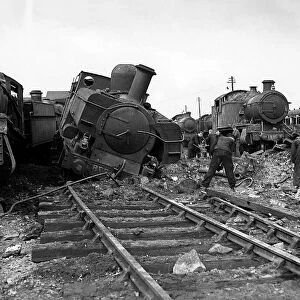 Great Western Railways depot at Newton Abbot was hit during a night of bombing in