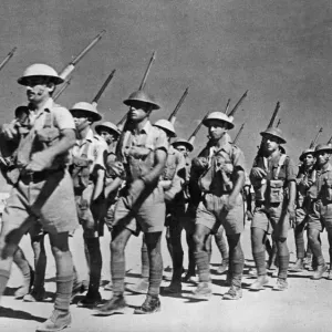 1942 Greek Army Training Camp Print
