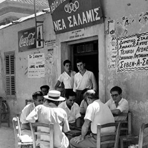 Greek Cafe in Famagusta. August 1953 P000067