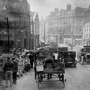 The Green Market in Newcastle. C. 1925