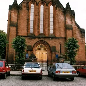 Greenlaw church Paisley red brick building circa 1995 Greenlaw church Paisley red brick building circa 1995