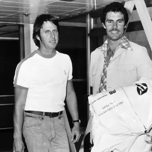 Greg Chappell former Australian Cricket Captain with fast bowler Jeff Thomson Greg Chappell former Australian Cricket Captain with fast bowler Jeff Thomson