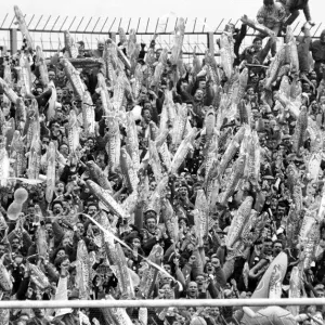 Print of Grimsby Town FC vs Wimbledon FA Cup match at Plough Lane