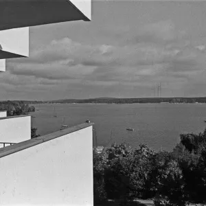 Groser Wannsee or Greater Wannsee viewed from the balcony of a holiday