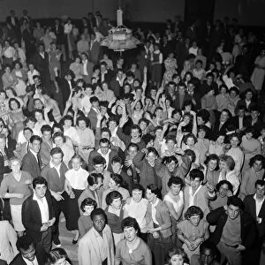 A group of dancers at the Victoria Ballroom. Halifax in West Yorkshire. 10th June 1959