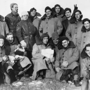 A group of Reading men serving in Iceland with the Royal Artillery during the second