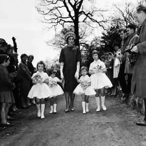 Guests at Spike Milligan's 1962 Wedding Print