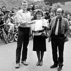 Guisborough BMX fans backup county councillors Duncan McReddy (left) and Dave Punshon