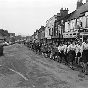 Guisborough scouts parade. 1976