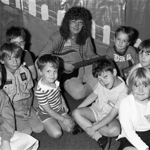Guitarist Mrs Eileen Henderson lead the singing at Longley Baptist church holiday club Guitarist Mrs Eileen Henderson lead the singing at Longley Baptist church holiday club