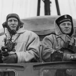 Print of the Gunnery Officer in Director Control Tower aboard ORP Piorun