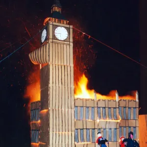 5th November 1993 Print: Bonfire Houses of Parliament
