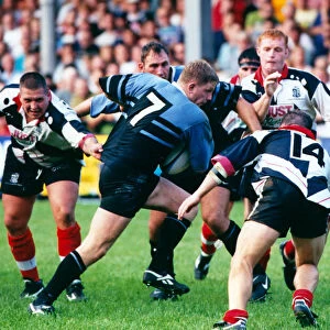 Gwyn Jones (number 7 ) during the Cardiff verses Pontypridd Rugby Union match